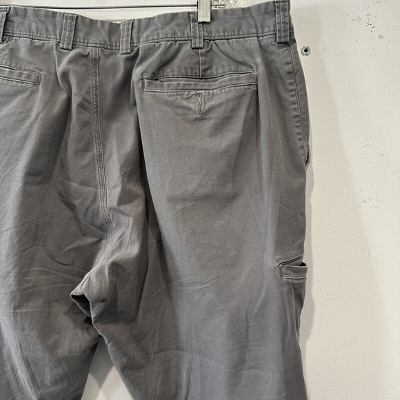 Duluth Trading Flex Ballroom Khakis Mens 40x30 Gray Canvas Pants Workwear - Picture 6 of 12